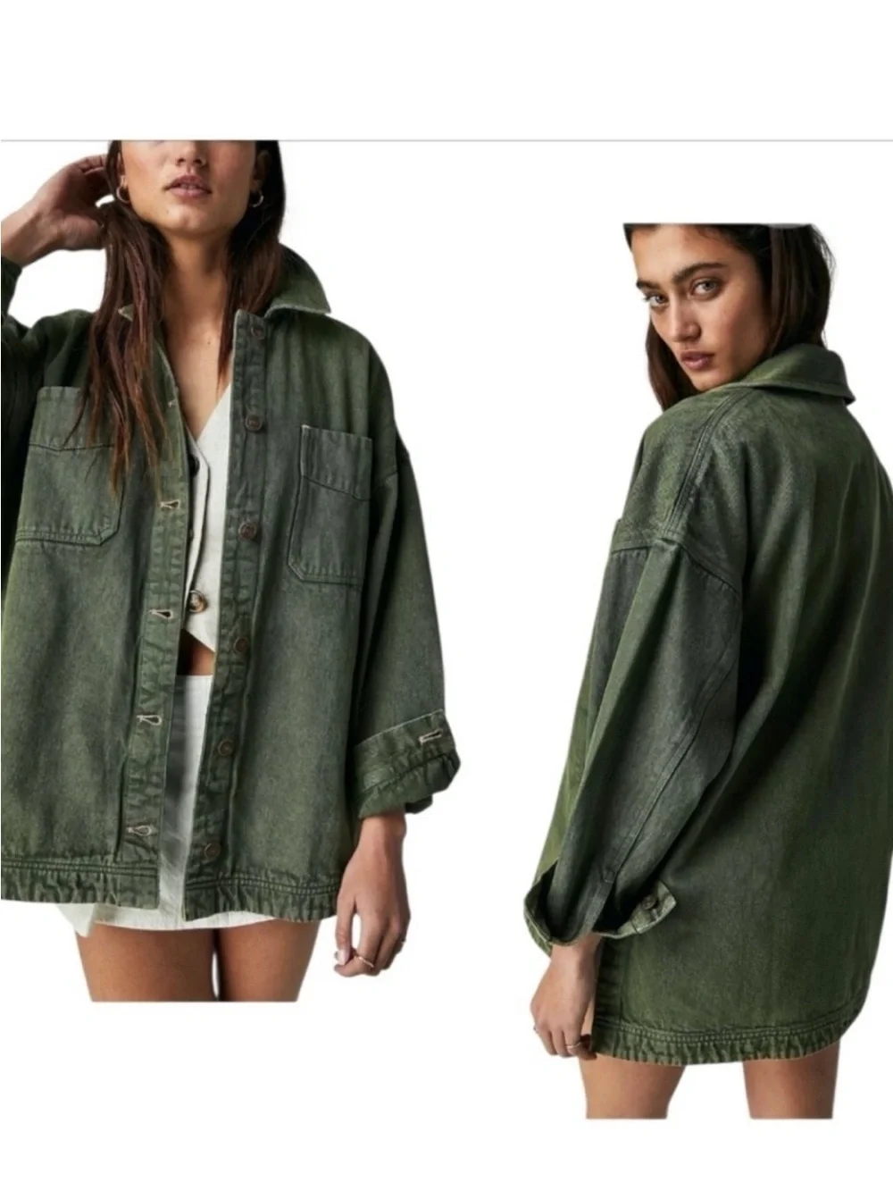 Free People Madison City Denim Jacket